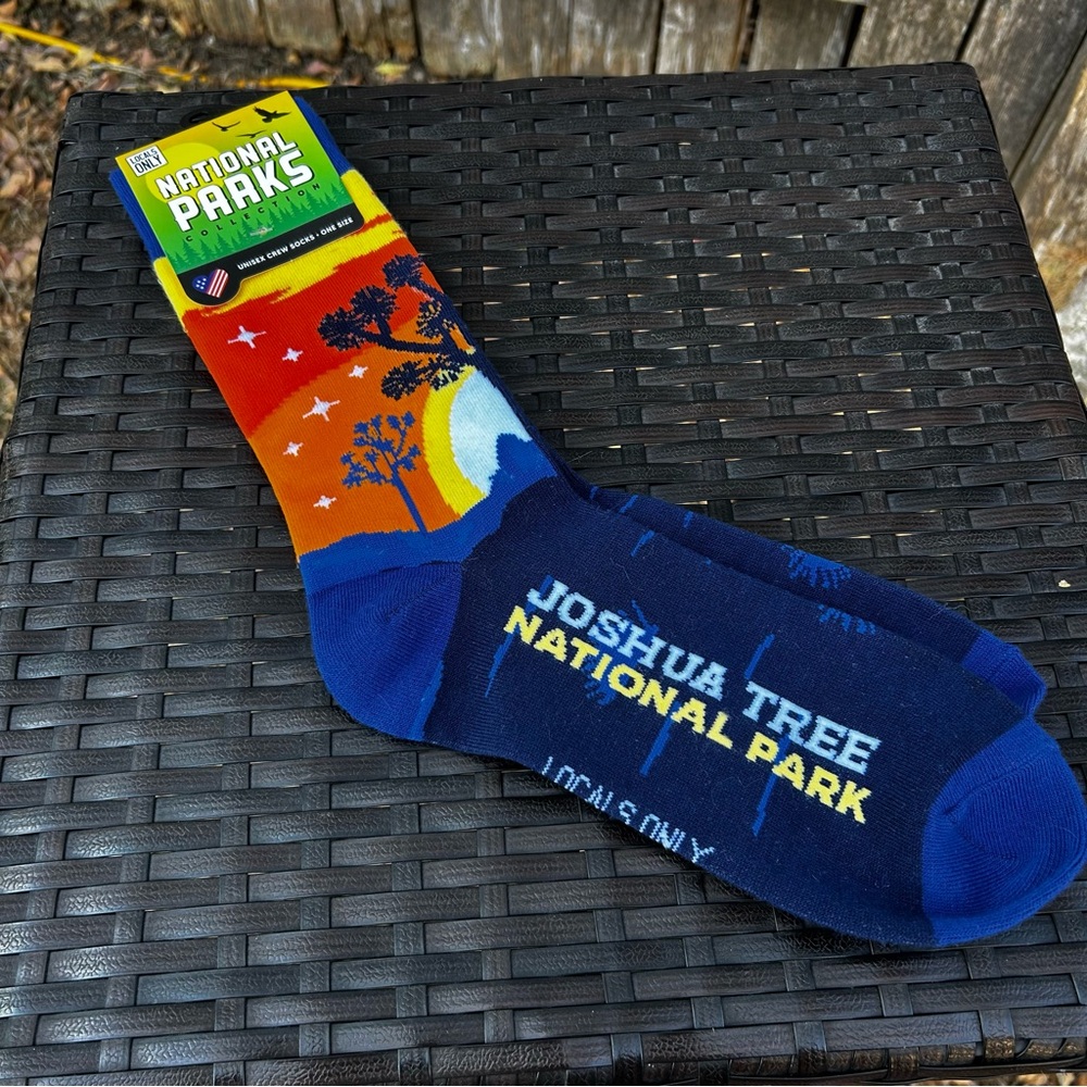 Joshua Tree Socks - Blue and Orange